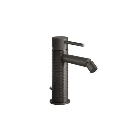 Gessi 316 Смеситель для биде на 1 отв. с донным клапаном, излив:, цвет: brushed black metal pvd