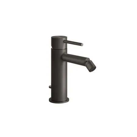 Gessi 316 Смеситель для биде на 1 отв. с донным клапаном, излив:, цвет: brushed black metal pvd