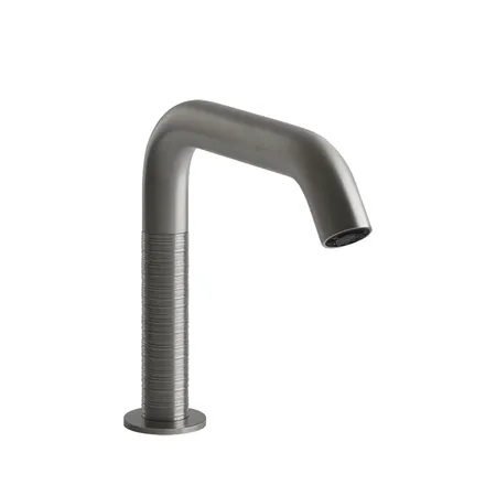 Gessi 316 Смеситель для раковины, 1 отв, электронный, с кран-фильтром для регулировки температуры и напора воды, цвет: Steel Brushed