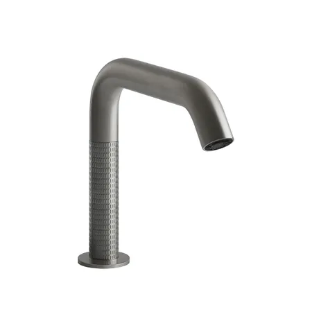 Gessi 316 Смеситель для раковины, 1 отв, электронный, с кран-фильтром для регулировки температуры и напора воды, цвет: Steel Brushed