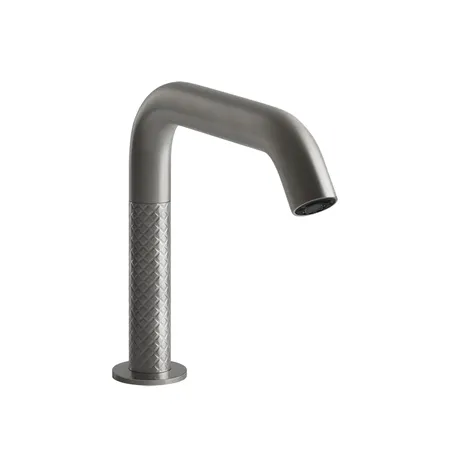 Gessi 316 Смеситель для раковины, 1 отв, электронный, с кран-фильтром для регулировки температуры и напора воды, цвет: Steel Brushed
