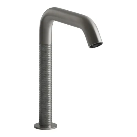 Gessi 316 Смеситель для раковины, 1 отв, электронный, с кран-фильтром для регулировки температуры и напора воды, цвет: Steel Brushed
