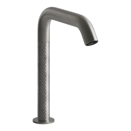 Gessi 316 Смеситель для раковины, 1 отв, электронный, с кран-фильтром для регулировки температуры и напора воды, цвет: Steel Brushed