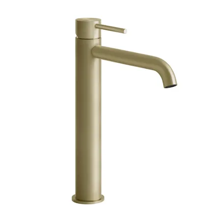 Gessi 316 Смеситель для раковины, на 1 отв, высокий h:, излив, цвет: Brushed Brass PVD