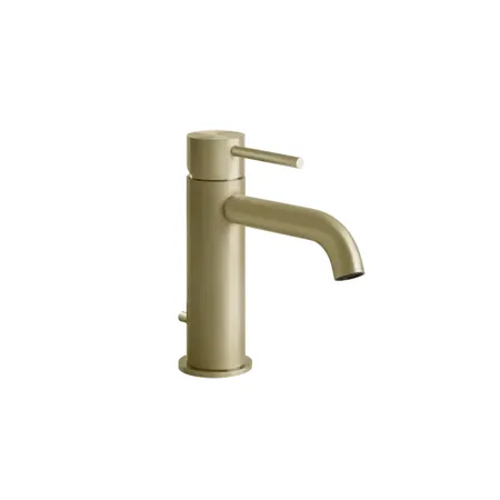 Gessi 316 Смеситель для раковины, на 1 отв, с донным клапаном, цвет: Brushed Brass PVD