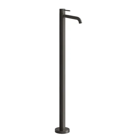 GESSI 316 Смеситель для раковины, напольный, однорычажный, цвет: Black Metal Brushed PVD