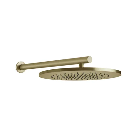 Gessi 316 Верхний душ, с настенным держателем, цвет: Brushed Brass PVD
