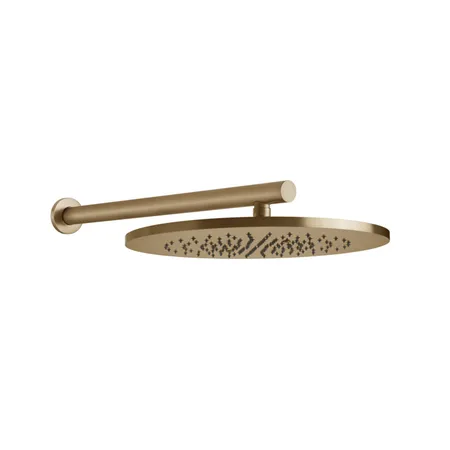 Gessi 316 Верхний душ, с настенным держателем, цвет: warm bronze brushed pvd