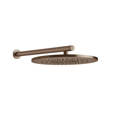 Gessi 316 Верхний душ, шарнирный для настенного крепления на 1/2", цвет: brushed copper pvd