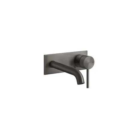 Gessi 316 Встраиваемый смеситель для раковины с изливом, внешняя часть, цвет: brushed black metal pvd