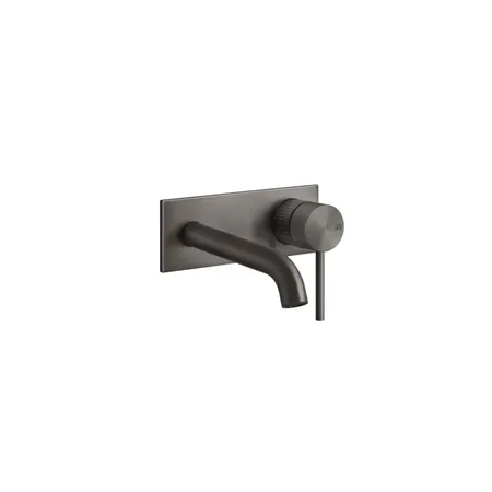 Gessi 316 Встраиваемый смеситель для раковины с изливом, внешняя часть, цвет: brushed black metal pvd