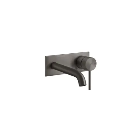 Gessi 316 Встраиваемый смеситель для раковины с изливом, внешняя часть, цвет: brushed black metal pvd