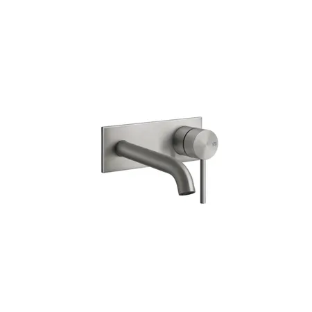 Gessi 316 Встраиваемый смеситель с изливом, внешняя часть, цвет: steel brushed