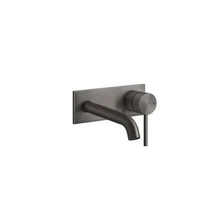 Gessi 316 Встраиваемый смеситель для раковины с изливом, внешняя часть, цвет: brushed black metal pvd