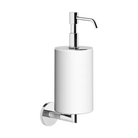 Gessi Anello Дозатор для жидкого мыла подвесной белый, цвет: хром