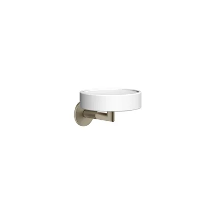 Gessi Anello Мыльница, подвесная, цвет: Finox Brushed Nickel/белый