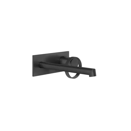 Gessi Anello Смеситель для раковины, настенный, с изливом, цвет: Black XL