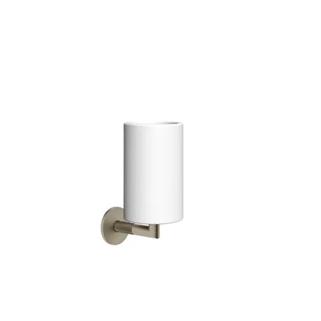 Gessi Anello Стакан, подвесная, цвет: Finox Brushed Nickel/белый