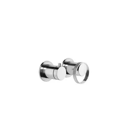 Gessi Anello Встраиваемый однорычажный смеситель на 2 выхода с перекл, внешняя часть, цвет: хром