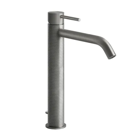 Gessi Cesello Смеситель однорычажный высокий с донным клапаном, цвет: шлифованная сталь