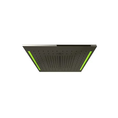 Gessi Colour Верхний душ, потолочный, 3 режима, хромотерапия, цвет: Black Metal Brushed PVD