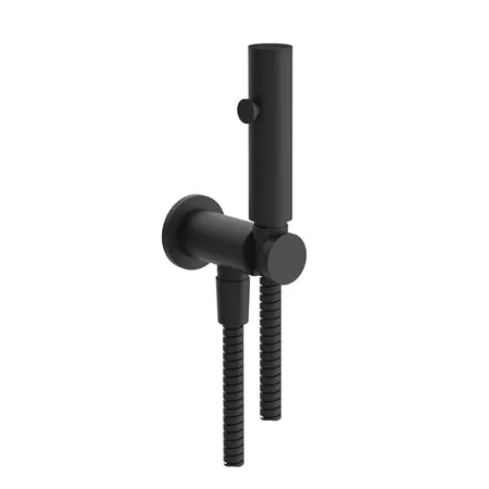 Gessi Ventaglio Гигиенический душ, с держателем, подводом воды и шлангом, цвет: Black XL