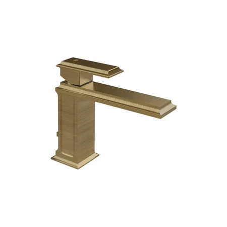Gessi Eleganza Смеситель для раковины, 1 отв, без донного клапана, цвет: Antique Brass