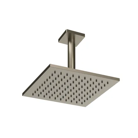 Gessi Emporio shower Верхний душ, потолочный, поворотная с шарниром, с защитой от известкового налёта, цвет: Finox Brushed Nickel