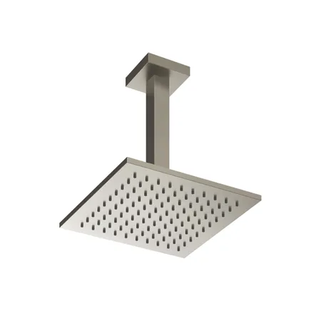 Gessi Emporio shower Верхний душ, потолочный, поворотная с шарниром, с защитой от известкового налёта, цвет: Finox Brushed Nickel