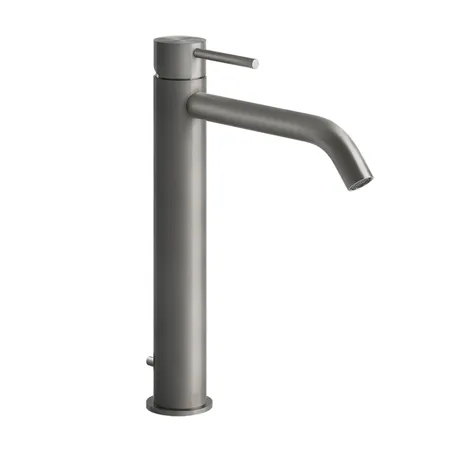 Gessi Flessa Смеситель однорычажный высокий с донным клапаном, Цвет: Шлифованная сталь