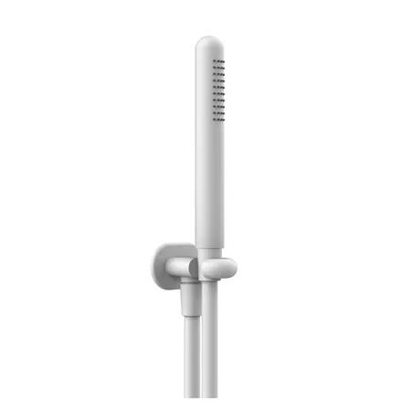Gessi Goccia Душевой комплект: вывод воды на 1/2”, держатель и ручной душ, цвет: белый