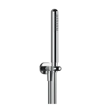 Gessi Goccia Душевой комплект: вывод воды на 1/2”, держатель и ручной душ, цвет: хром