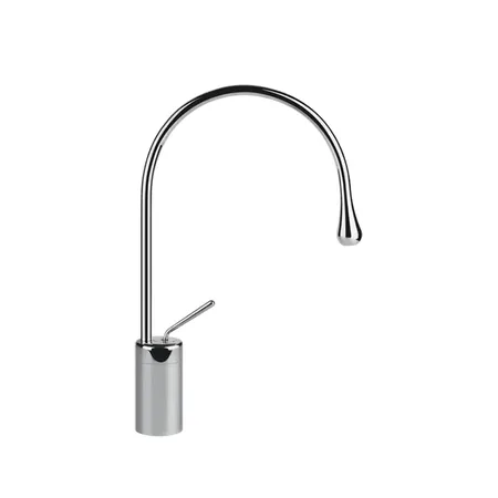 Gessi Goccia Смеситель для раковины на 1 отверстие, высокий, излив R=125, цвет: хром