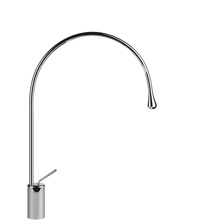 Gessi Goccia Смеситель для раковины на 1 отверстие, высокий, излив R=197, цвет: хром