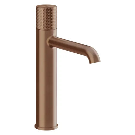 Gessi Habito Cesello Смеситель для раковины, 1 отв, без донного клапана, цвет: Copper Brushed PVD