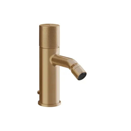 Gessi Habito Diamantato Смеситель для биде, 1 отв, с донным клапаном, цвет: Warm Bronze Brushed PVD