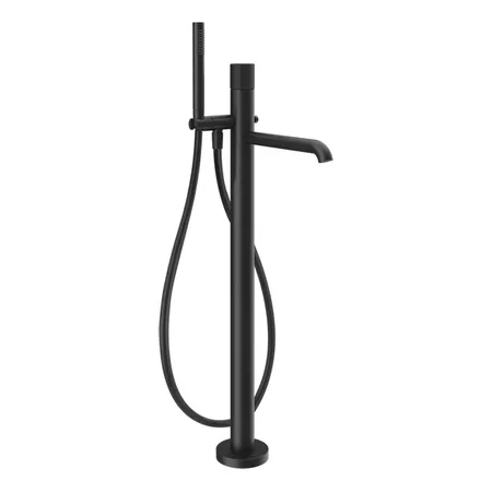 Gessi Habito Rigato Смеситель для ванны, напольный, цвет: Matte Black