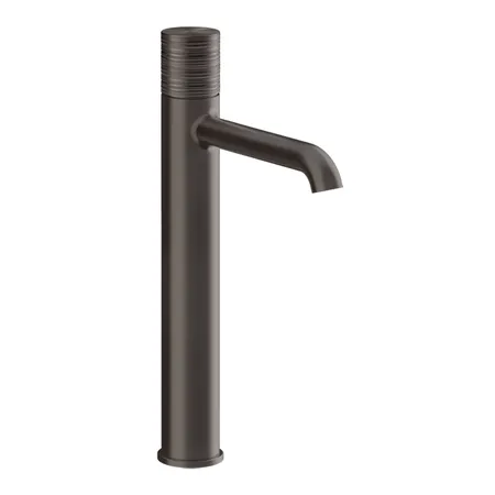 Gessi Habito Trame Смеситель для раковины, высокий, 1 отв, без донного клапана, цвет: Black Metal Brushed PVD