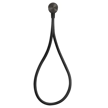 Gessi Hi-Fi Душевой магнитные комплект, состоящий из вывода воды, держателя, Darkflex шланга 1,50 м и лейки, цвет: Black Metal Brushed PVD