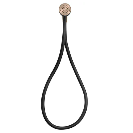 Gessi Hi-Fi Душевой магнитные комплект, состоящий из вывода воды, держателя, Darkflex шланга 1,50 м и лейки, цвет: Copper PVD