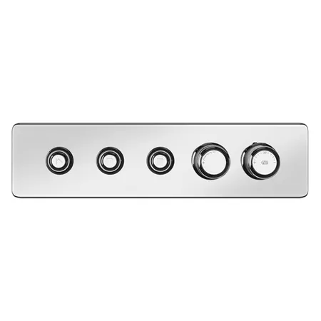 Gessi Hi-Fi Eclectic Смеситель для душа настенный встраиваемый, термостатический, с 3 запорными кнопками, цвет: хром