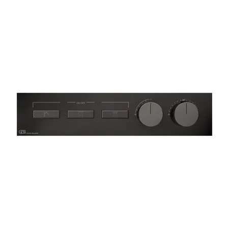 Gessi Hi-Fi Термостат для душа, с включением до 3 источников одновременно, внешняя часть, цвет: Black Metal PVD
