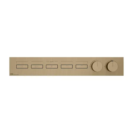 Gessi Hi-Fi Термостат для душа, с включением до 5 источников одновременно, внешняя часть, цвет: Warm bronze brushed PVD