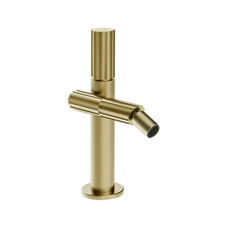 Gessi Incastri Смеситель для биде, 1 отв, без донного клапана, цвет: Brass Brushed PVD