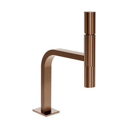 Gessi Incastri Смеситель для раковины, 1 отв, без донного клапана, цвет: Copper Br. PVD