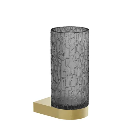 Gessi Incastri Стакан подвесной, цвет: Brass Brushed PVD/Light Smoke
