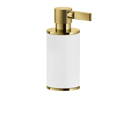 Gessi Inciso Дозатор для жидкого мыла, настольный, цвет: золото/белый