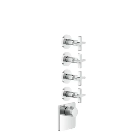 Gessi Inciso Смеситель для душа, встраиваемый, термостатический, внешняя часть, цвет: хром
