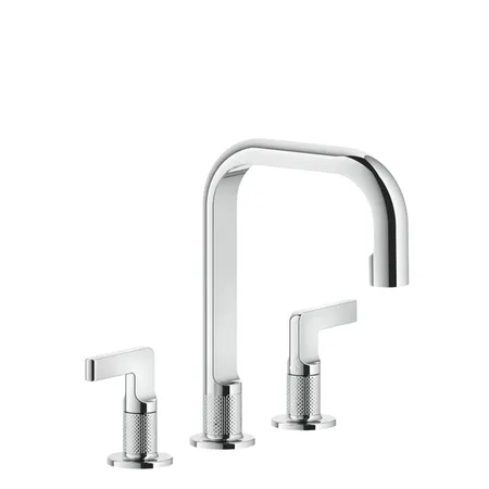 Gessi Inciso Смеситель для раковины, 3 отв, цвет: хром