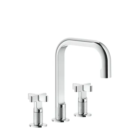 Gessi Inciso Смеситель для раковины, 3 отв, цвет: хром
